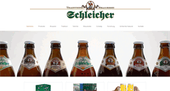 Desktop Screenshot of brauerei-schleicher.de