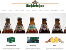 Tablet Screenshot of brauerei-schleicher.de